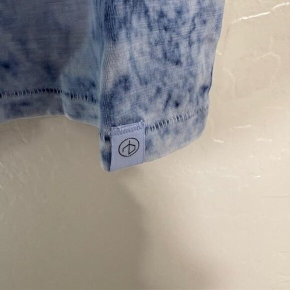 Rag & Bone Shirt Womens XS Blue Multi Slub Tie Dye Tee Pima Cotton NWT - Picture 5 of 9